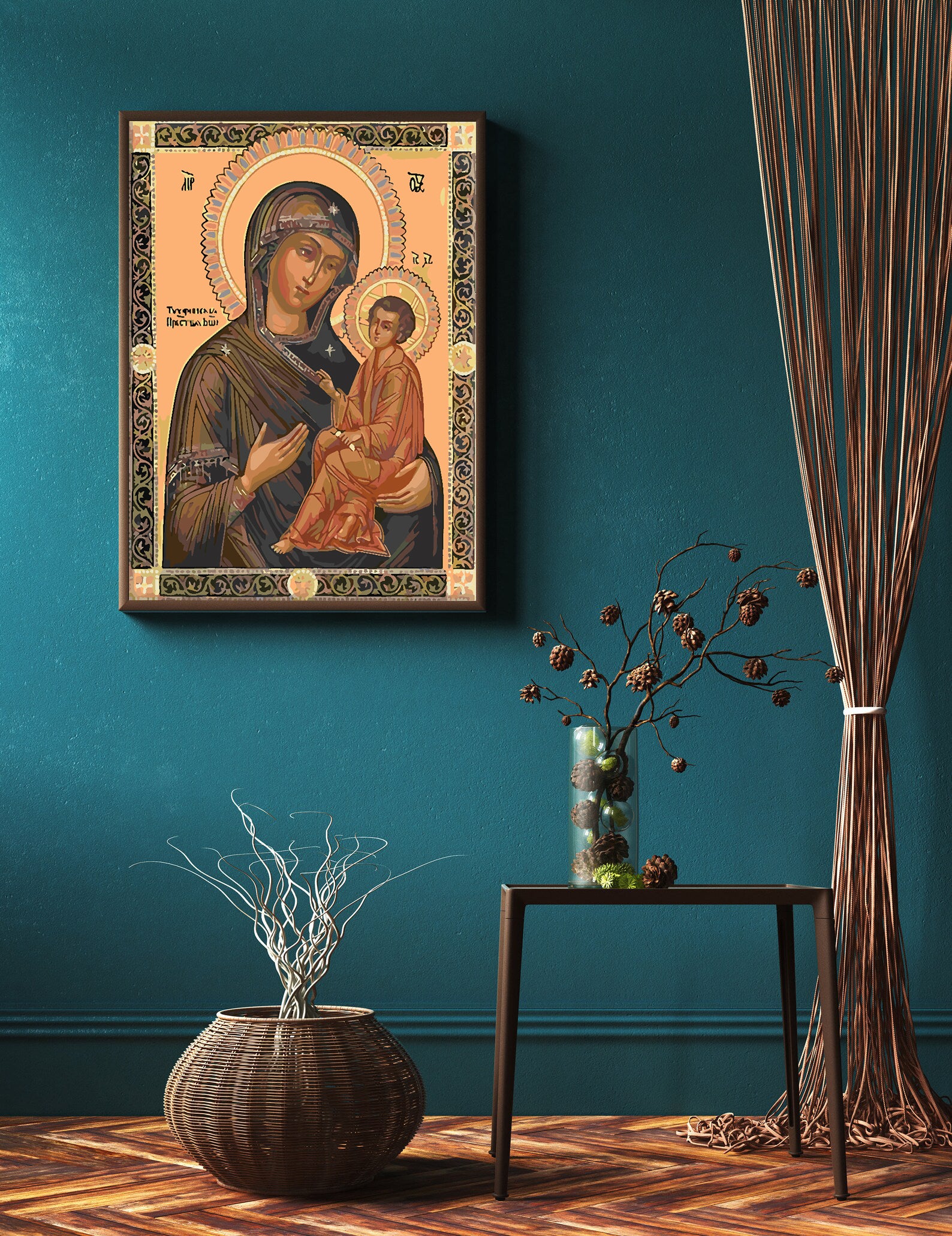 Malen nach Zahlen - Heilige Maria mit Kind 4180