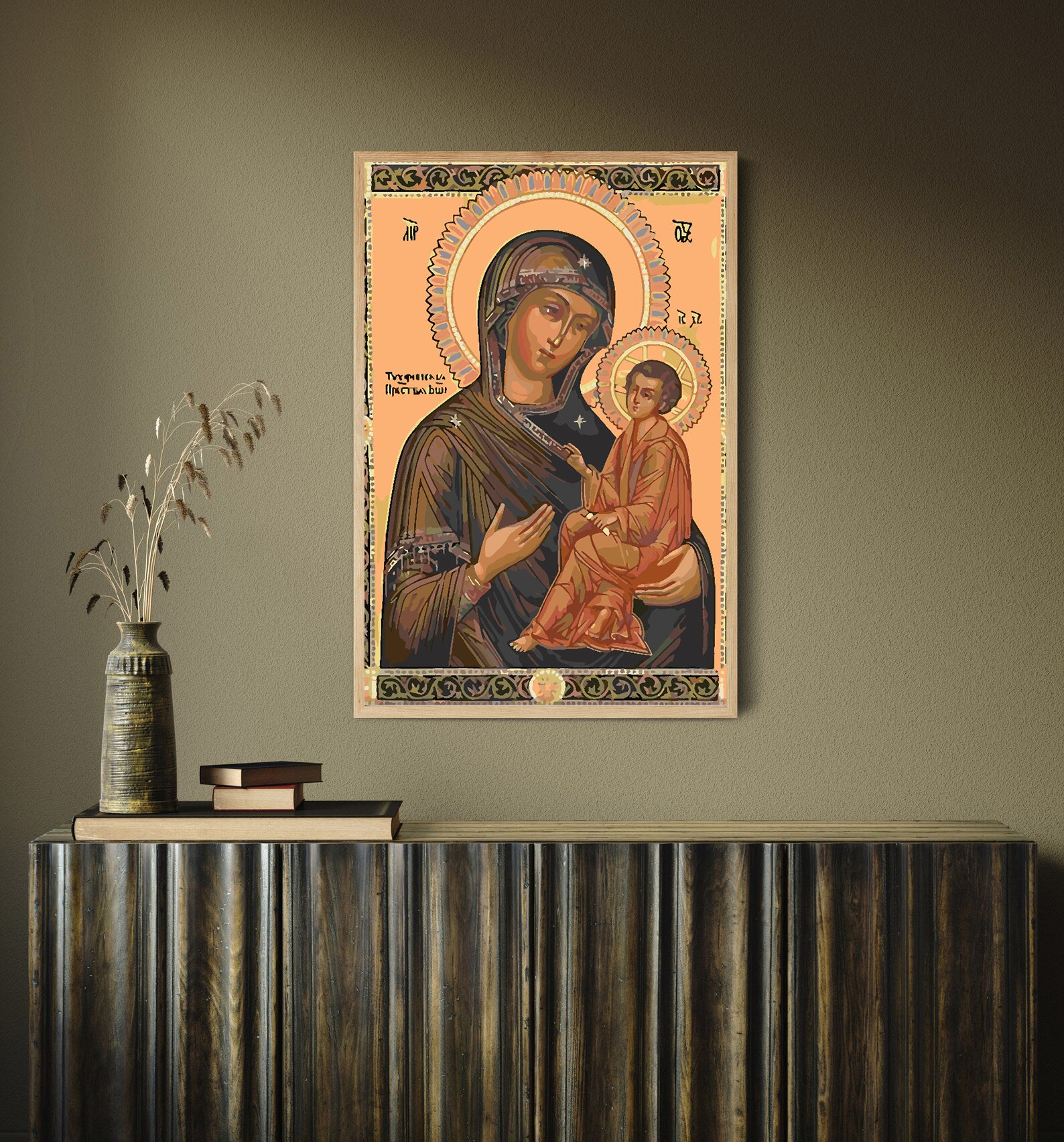 Malen nach Zahlen - Heilige Maria mit Kind 4180