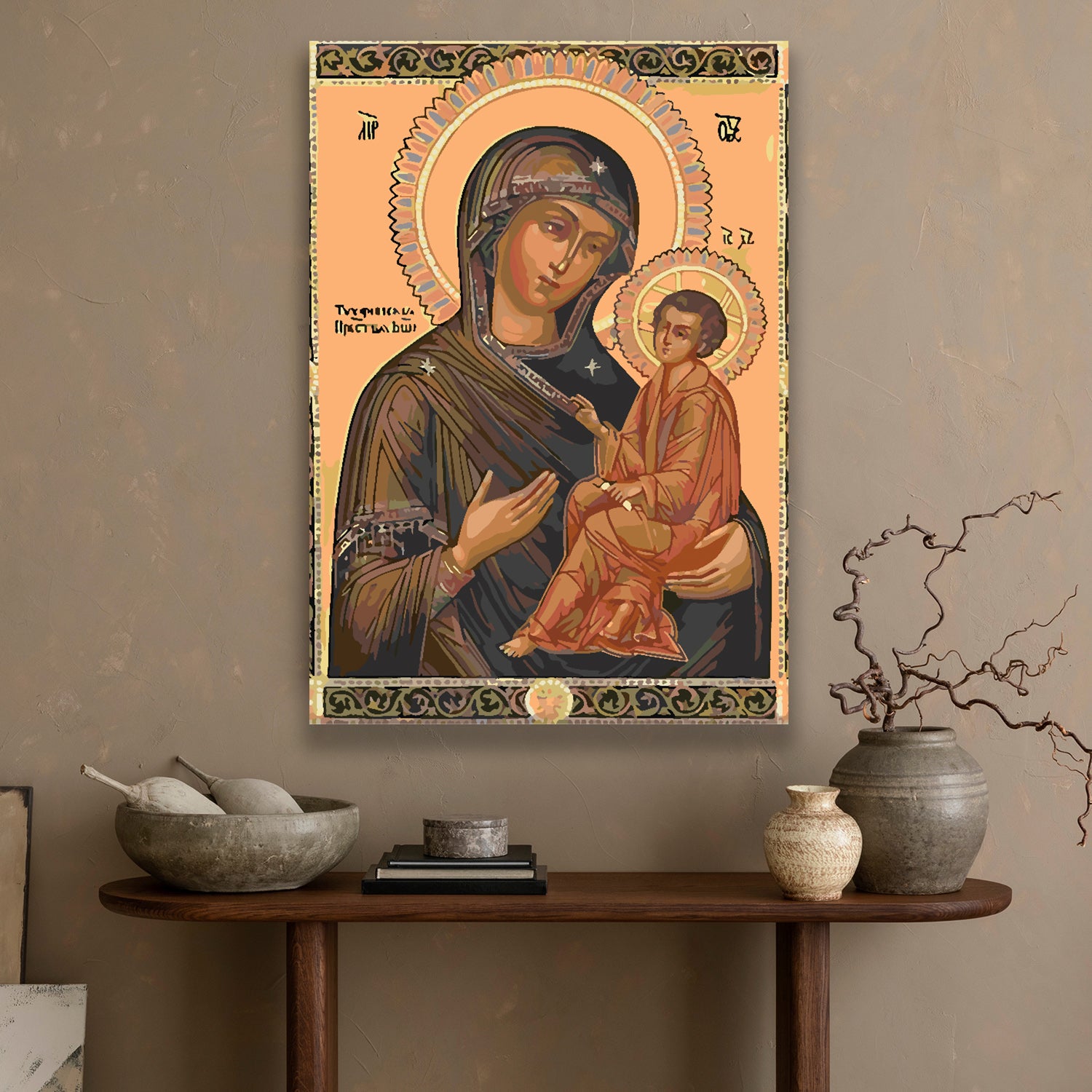 Malen nach Zahlen - Heilige Maria mit Kind 4180