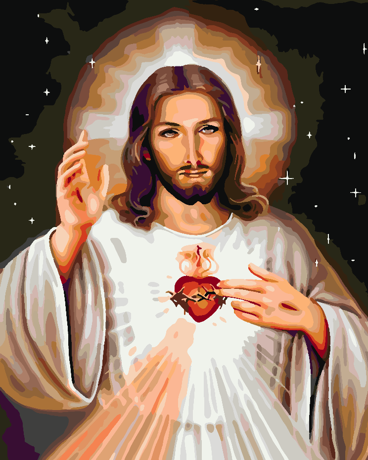 Malen nach Zahlen - Jesus Christus 4185