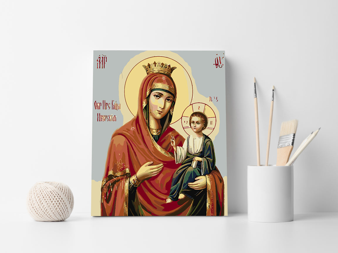 Malen nach Zahlen - Maria mit Kind 4189