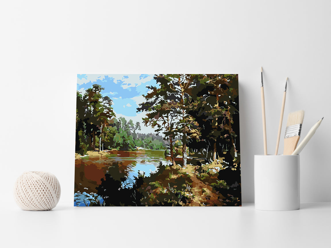 Malen nach Zahlen - Waldlandschaft 4199