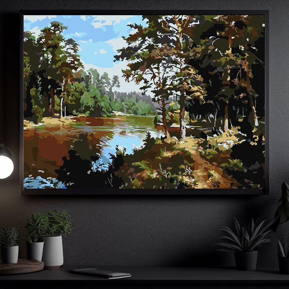 Malen nach Zahlen - Waldlandschaft 4199