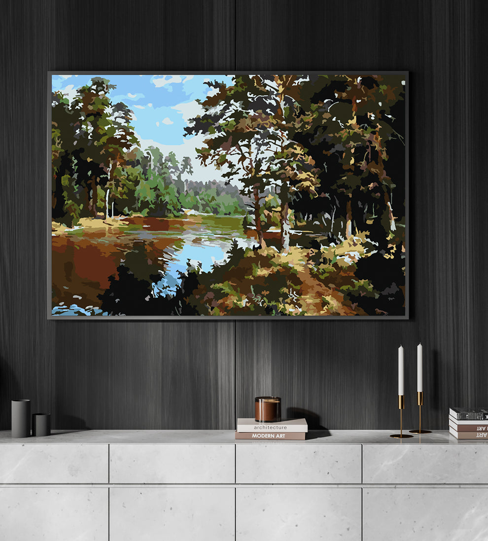 Malen nach Zahlen - Waldlandschaft 4199