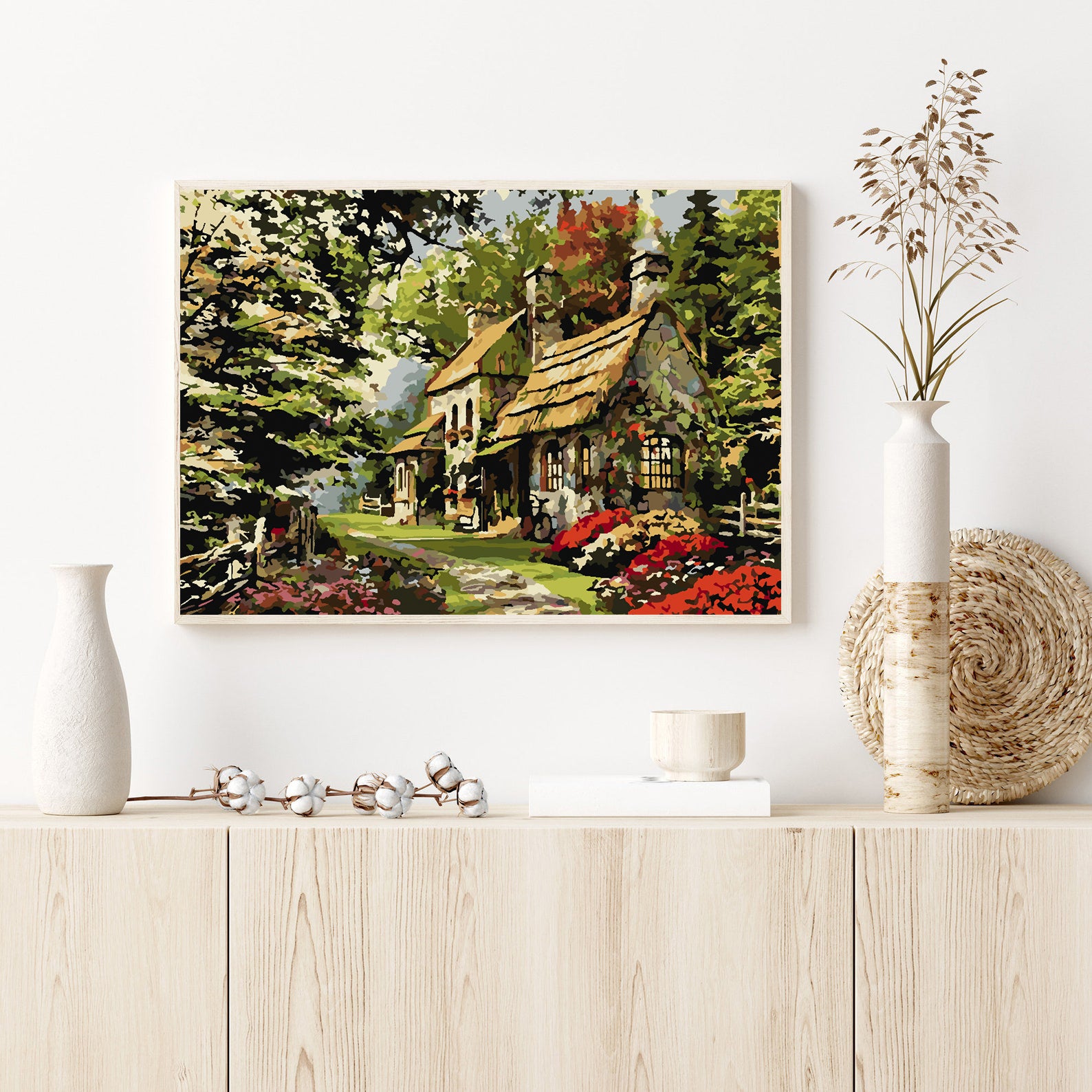 Malen nach Zahlen - Blumenhaus 4200