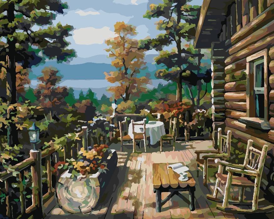 Malen nach Zahlen - Terrassenlandschaft 4204