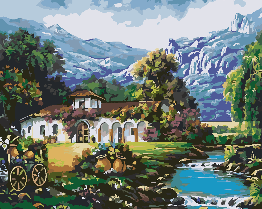 Malen nach Zahlen - Berglandschaft 4207