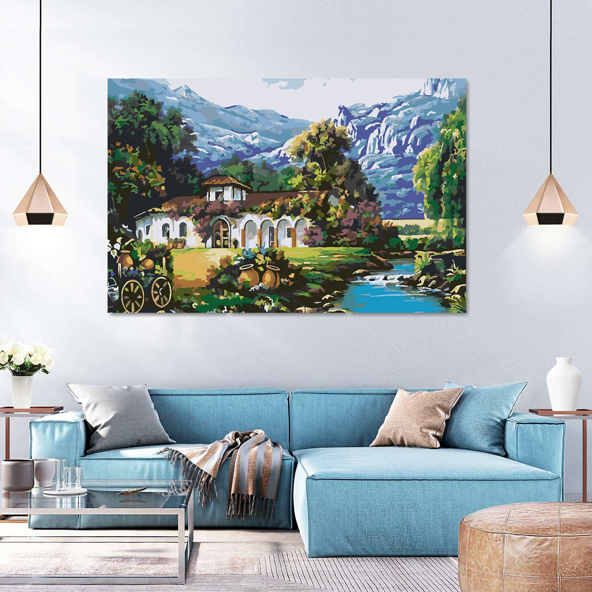 Malen nach Zahlen - Berglandschaft 4207