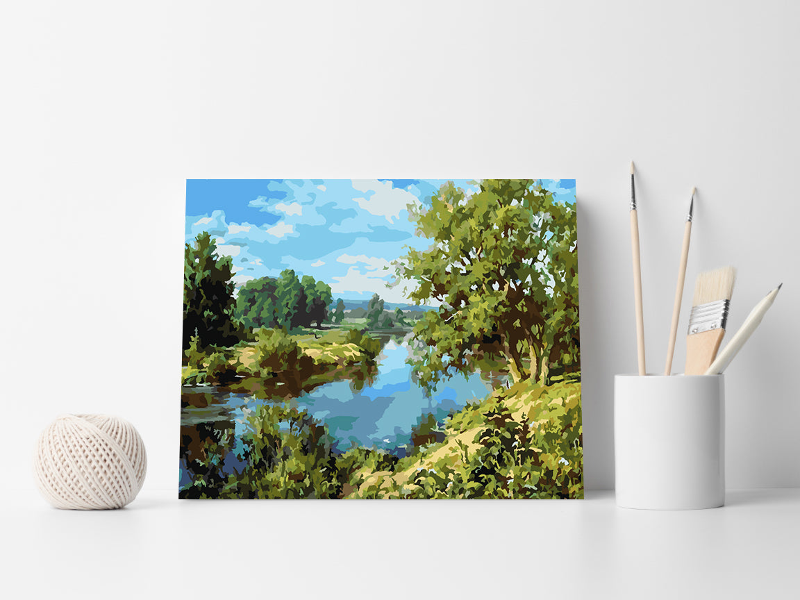 Malen nach Zahlen - Flusslandschaft 4209