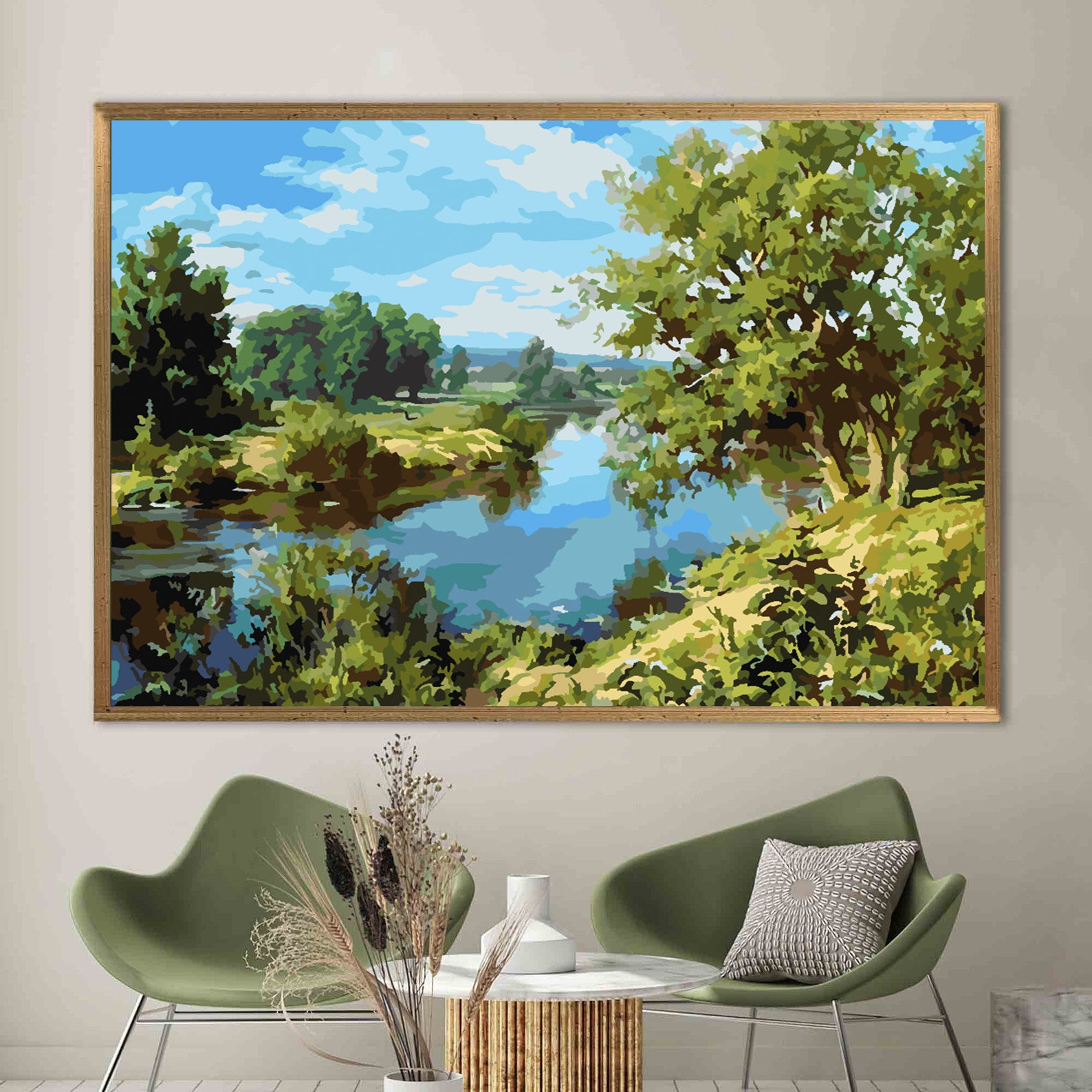 Malen nach Zahlen - Flusslandschaft 4209