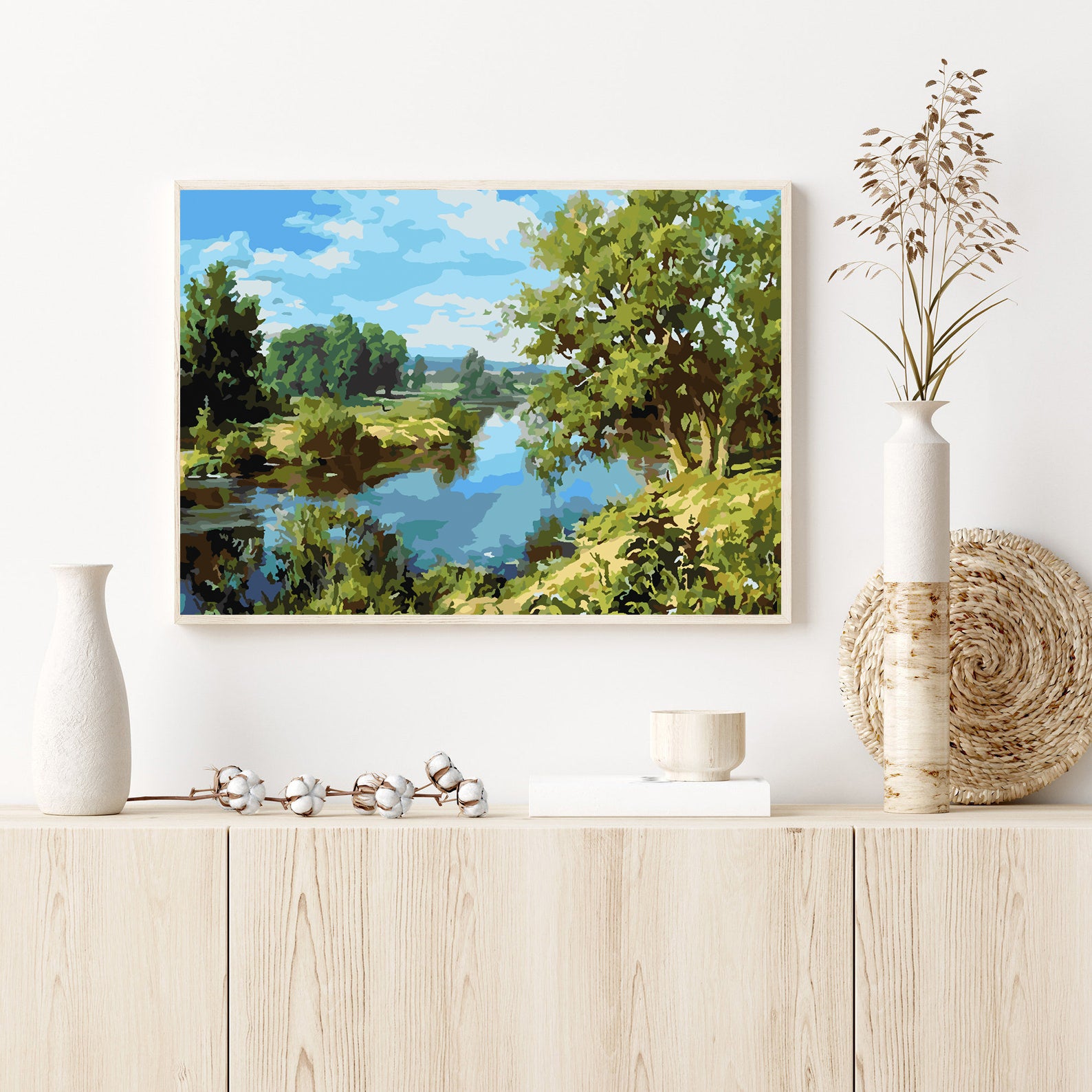 Malen nach Zahlen - Flusslandschaft 4209