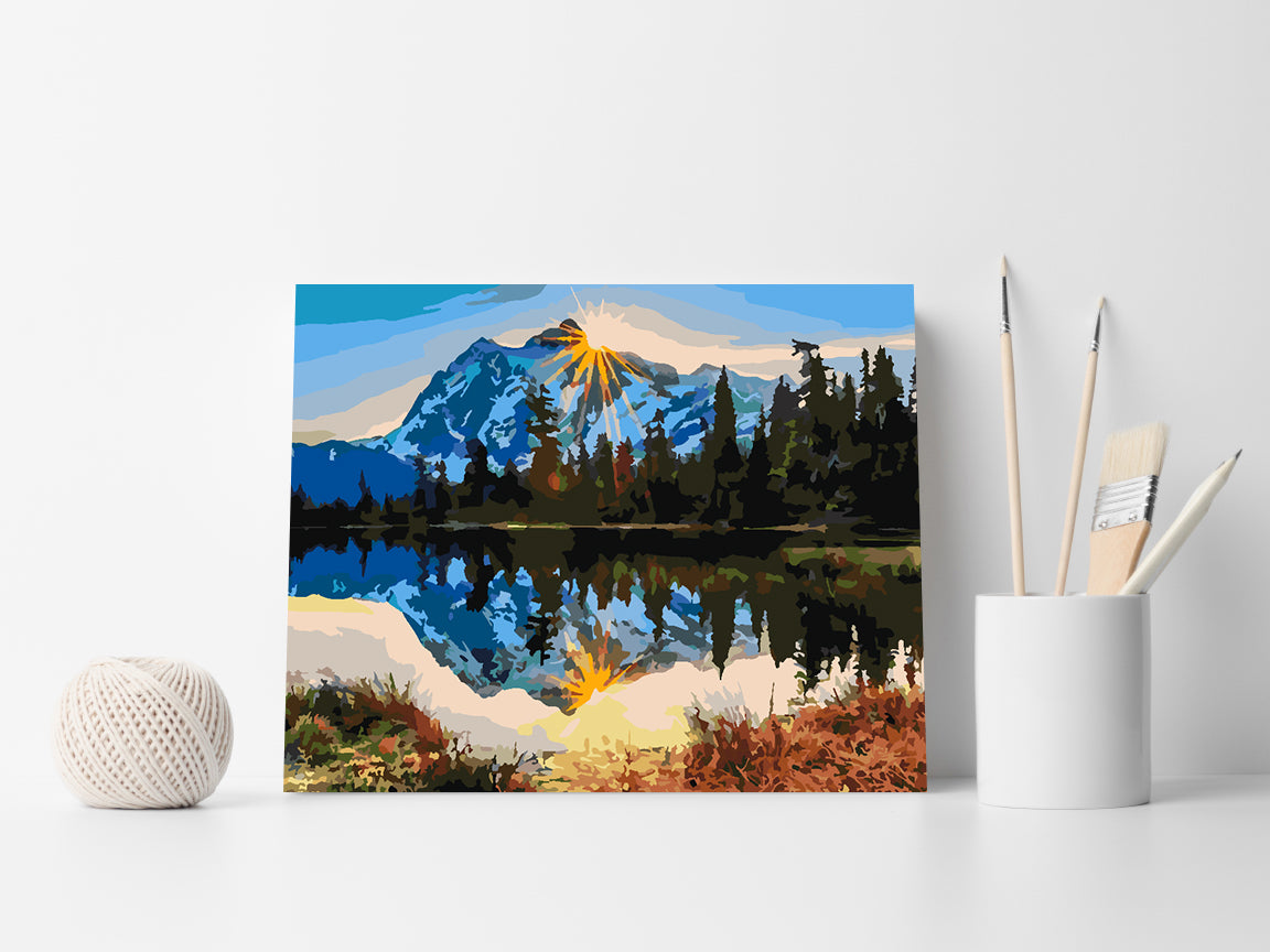 Malen nach Zahlen - Berglandschaft 4211