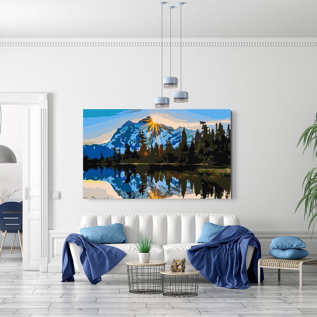 Malen nach Zahlen - Berglandschaft 4211