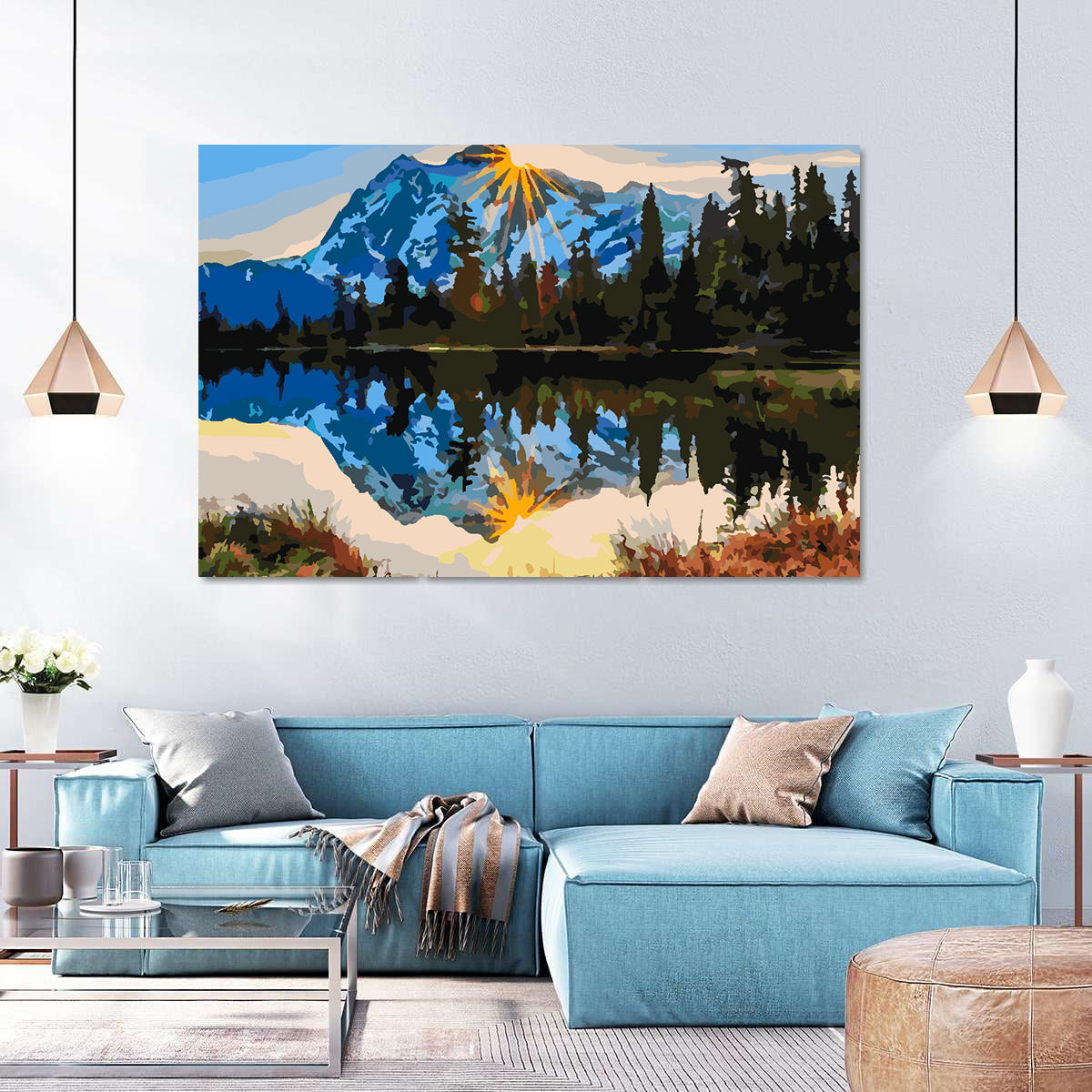 Malen nach Zahlen - Berglandschaft 4211