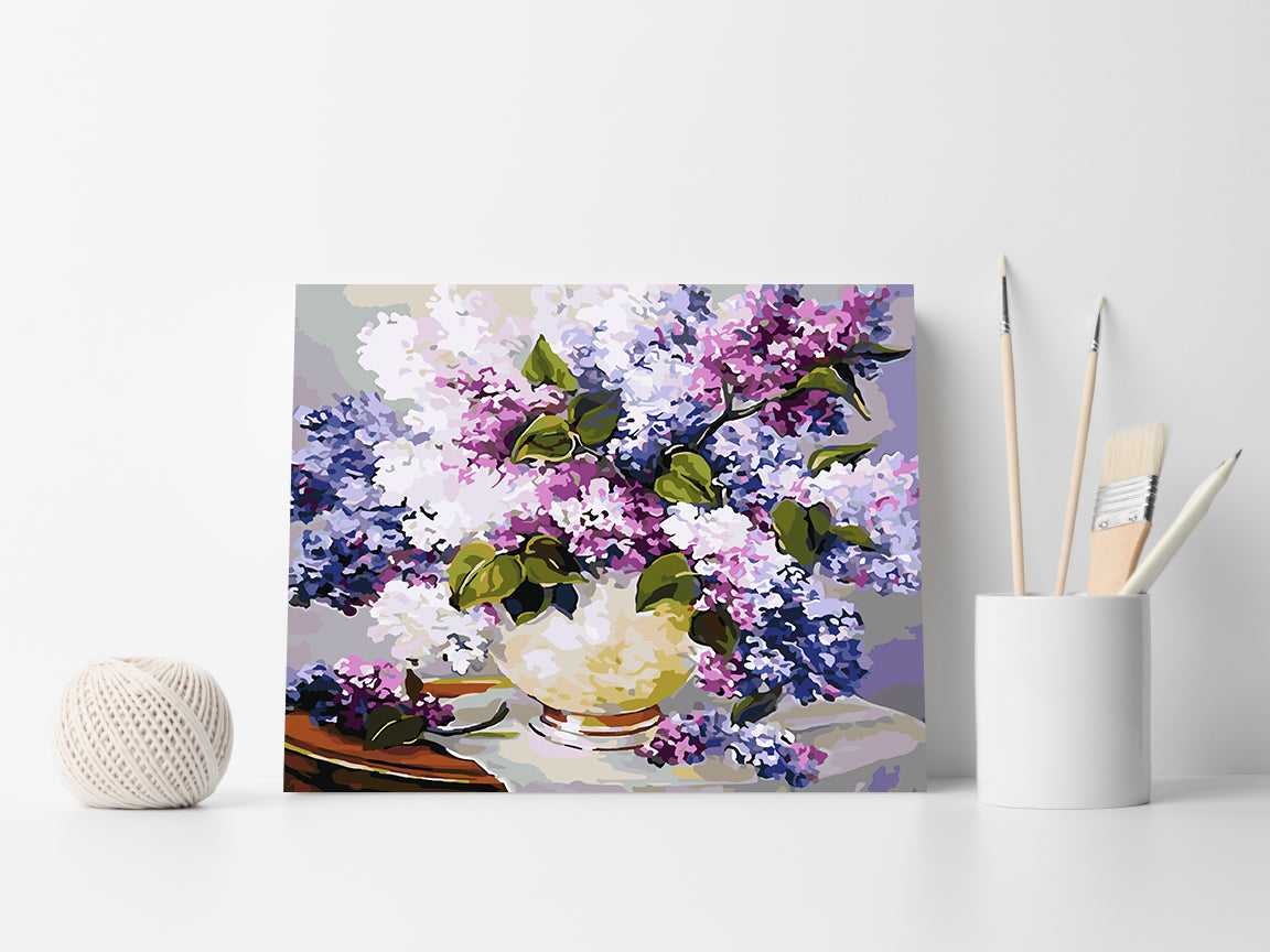 Malen nach Zahlen - Blumen in einer Vase 4215