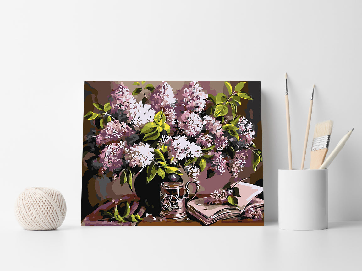 Malen nach Zahlen - Blumen in einer Vase 4217