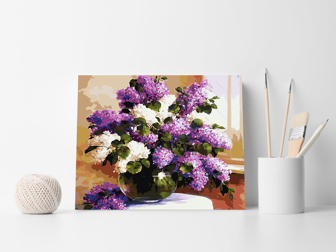 Malen nach Zahlen - Blumen in einer Vase 4218