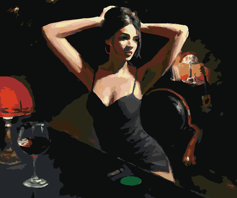 Peinture par numéros - Femme sensuelle 4220