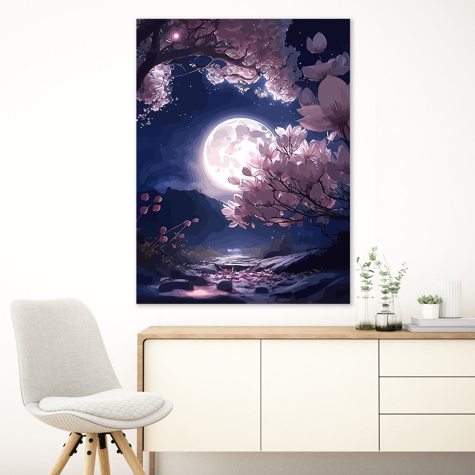 Malen nach Zahlen - Vollmondnacht 4221