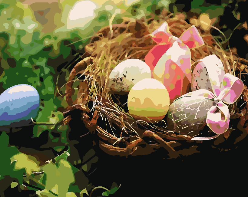 Malen nach Zahlen - Ostereier 4234