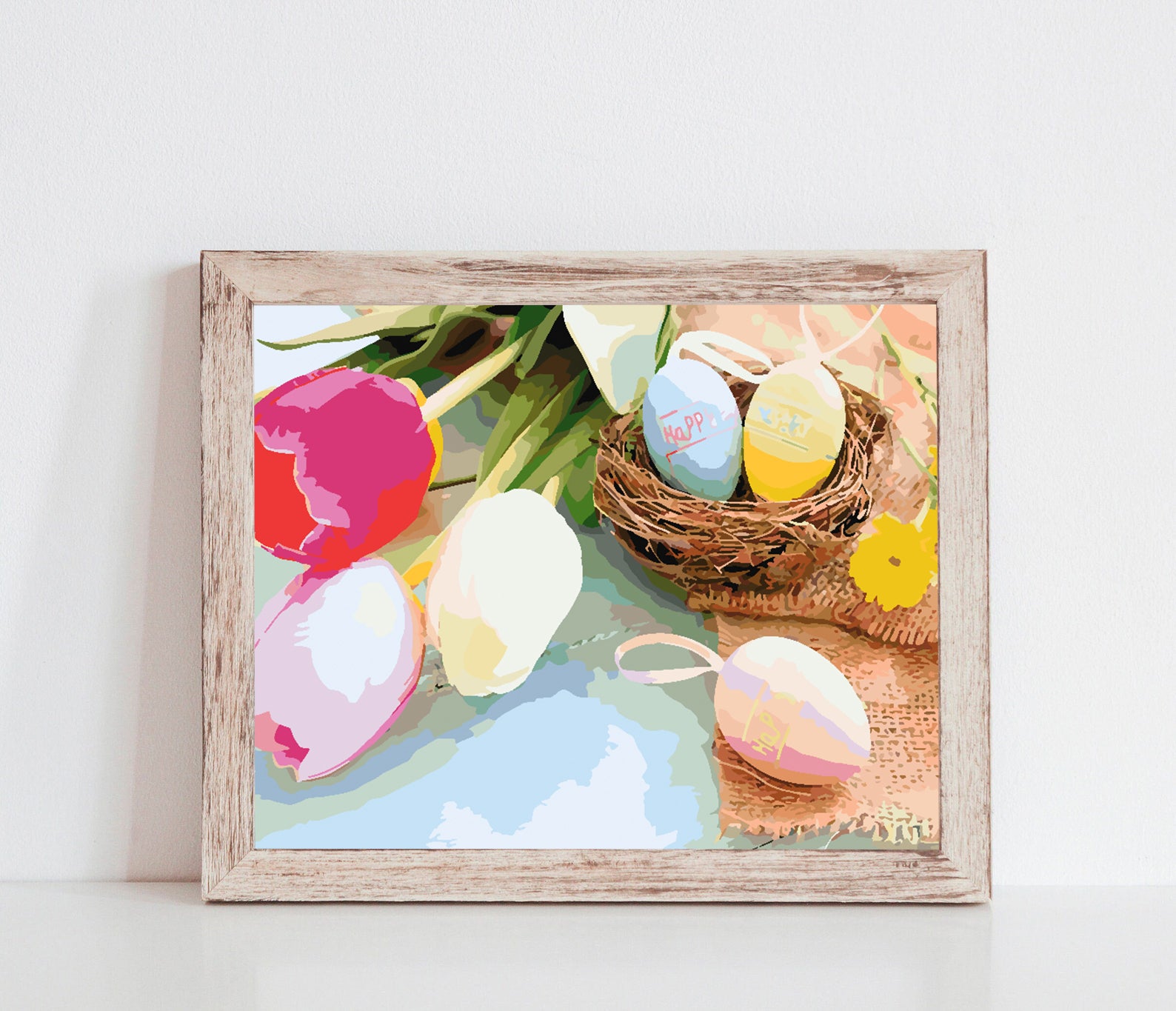 Pictura pe numere - Ouă de Paște și Lalele 4235