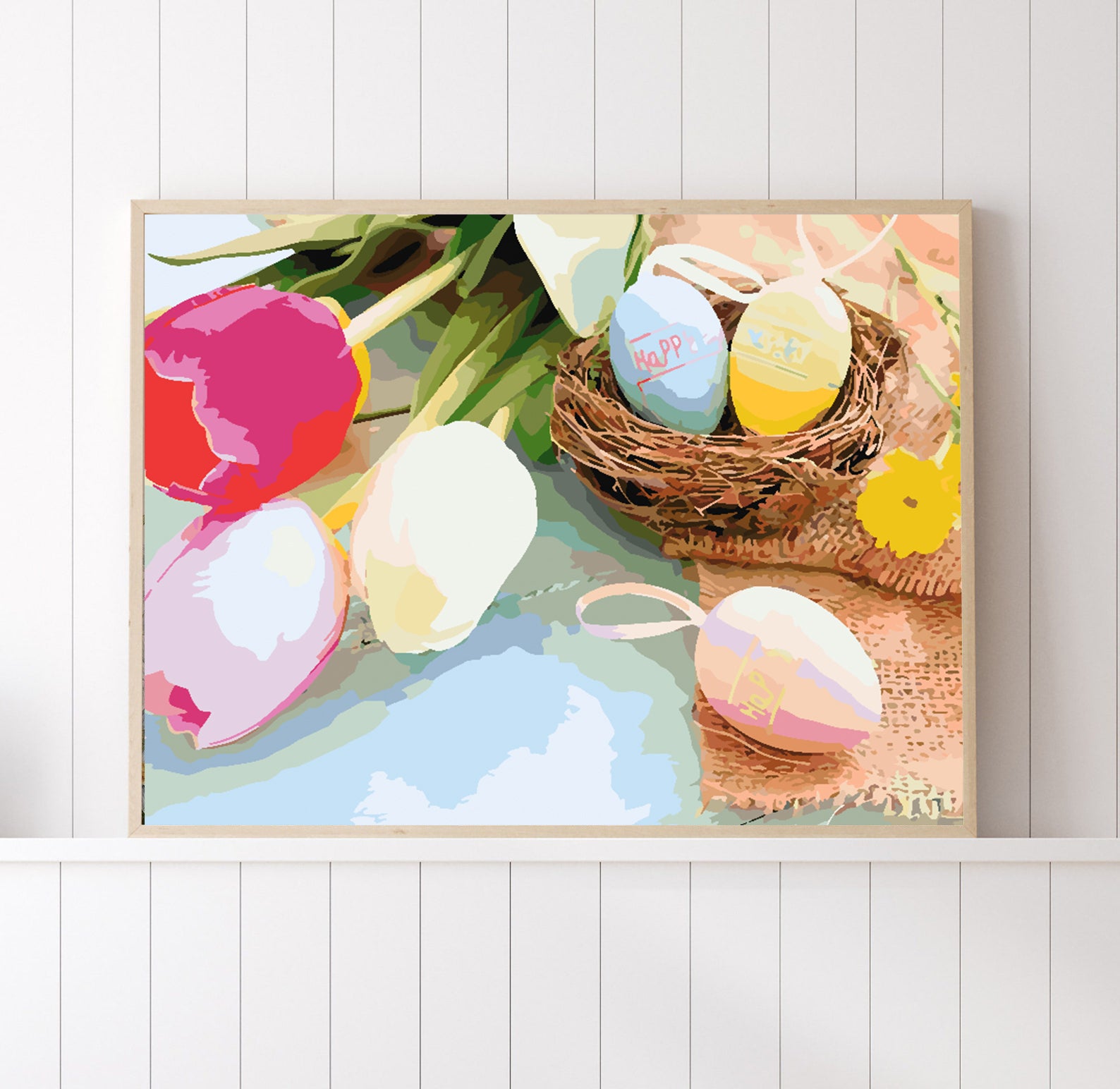 Pictura pe numere - Ouă de Paște și Lalele 4235