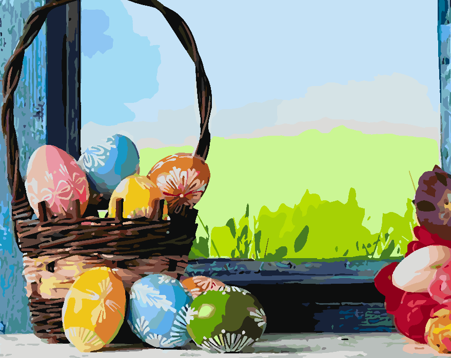 Malen nach Zahlen - Ostereier 4236