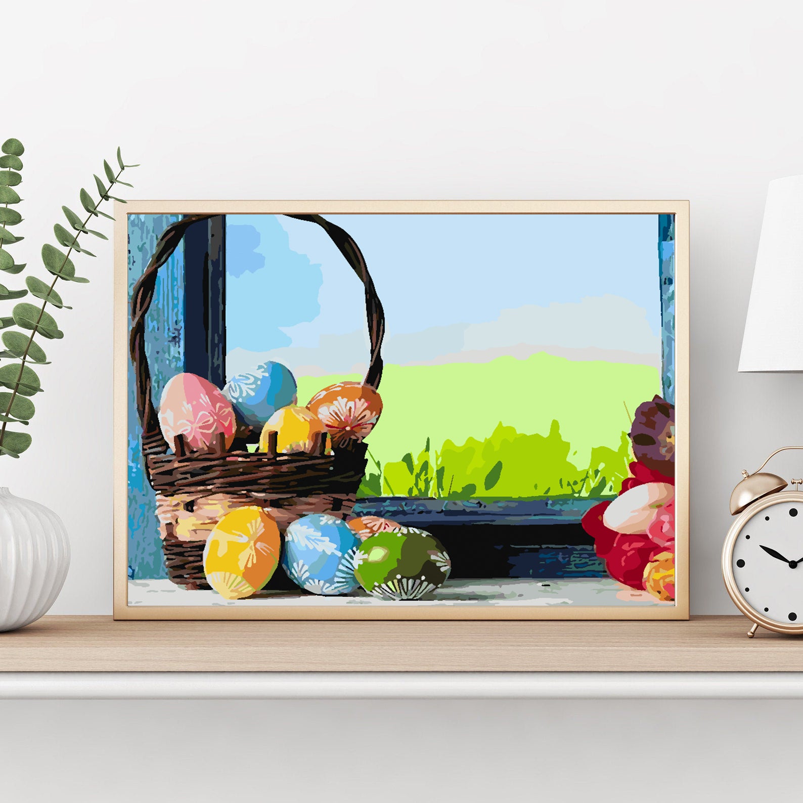 Pictura pe numere - Ouă de Paște 4236