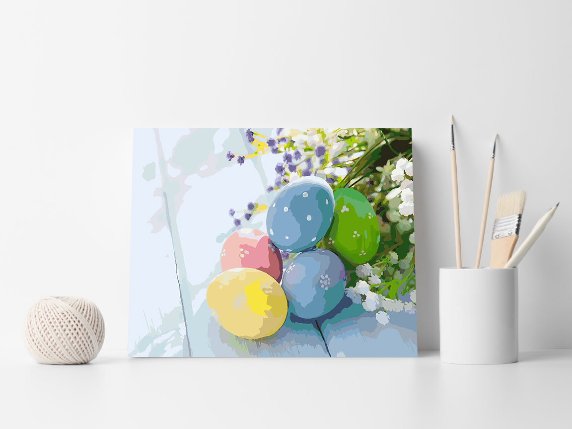 Pictura pe numere - Ouă de Paște 4242