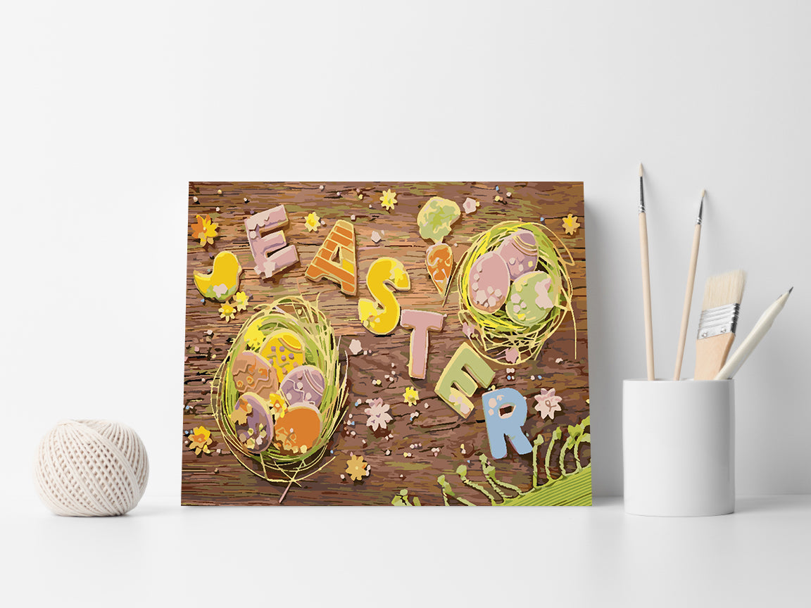 Pictura pe numere - Paște 4244