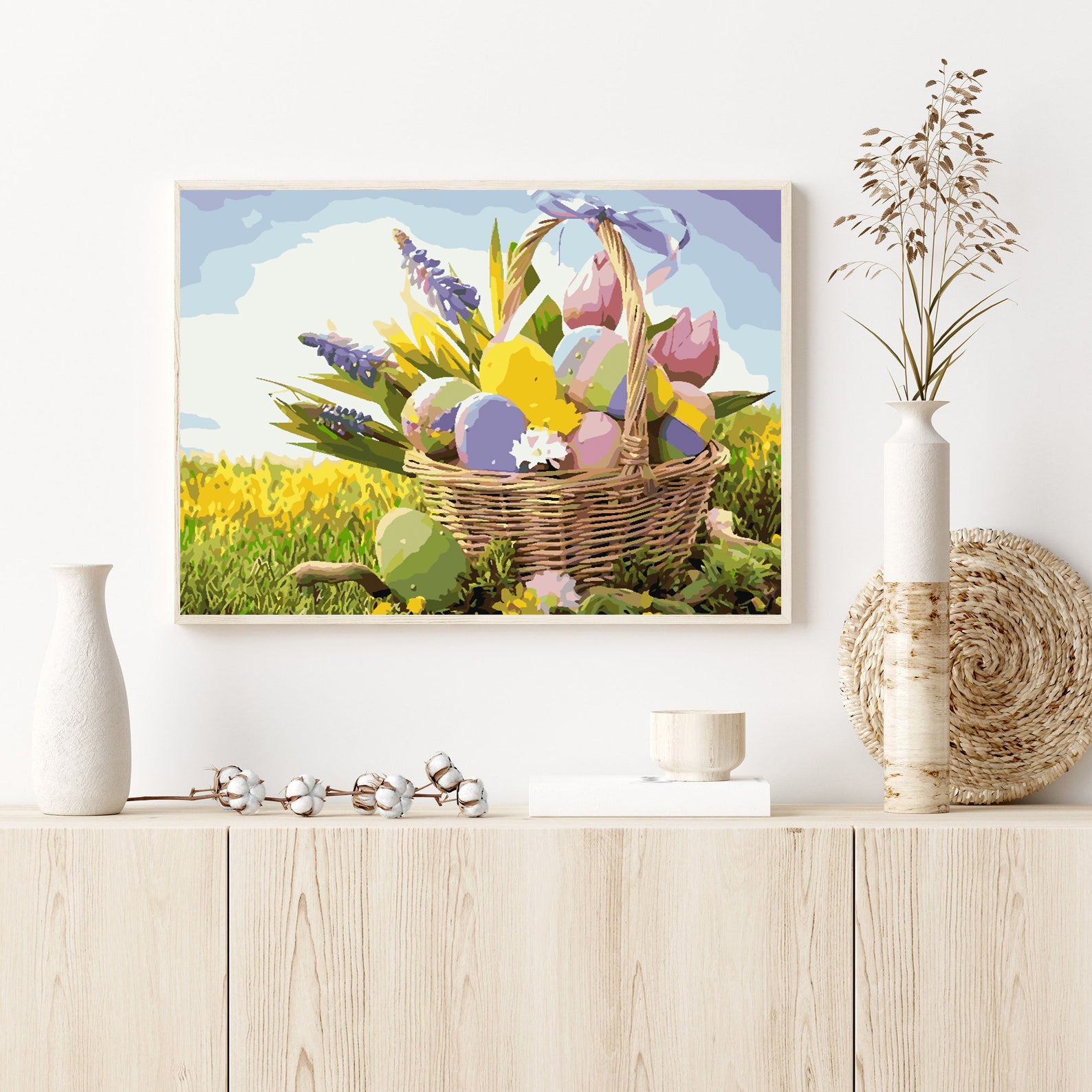 Malen nach Zahlen - Tulpen und Ostereier 4246