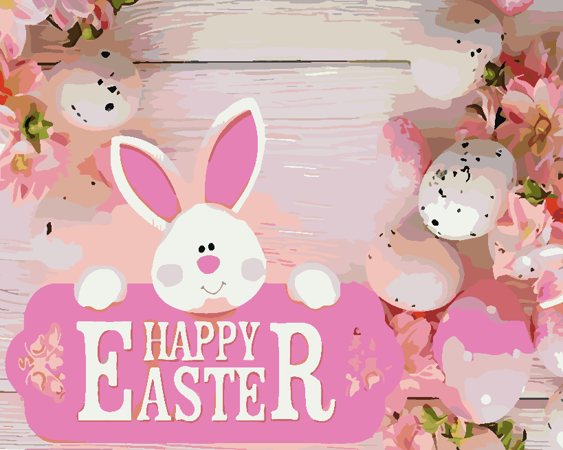 Pictura pe numere - Happy Easter 4247