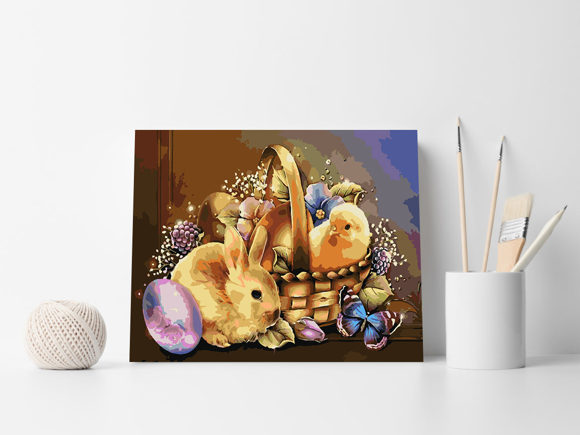 Malen nach Zahlen - Osterkörbchen 4248