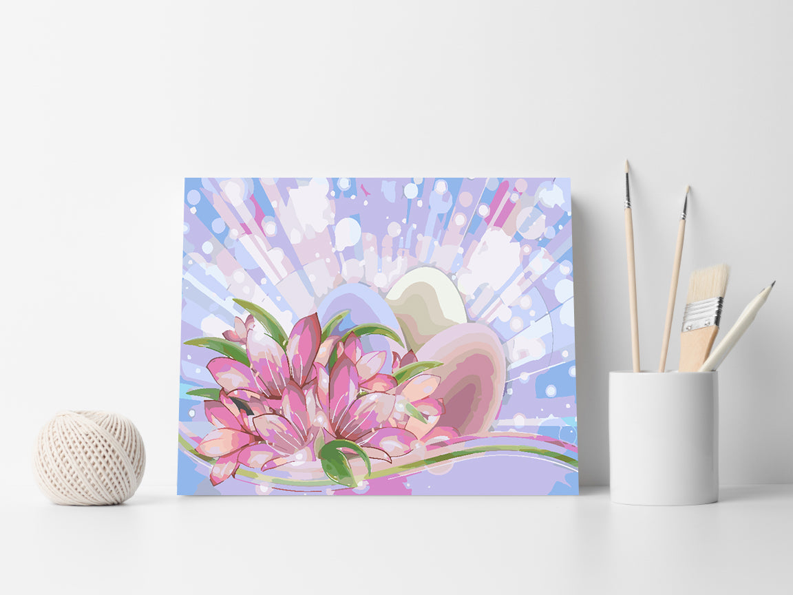 Malen nach Zahlen - Tulpen und Ostereier 4250