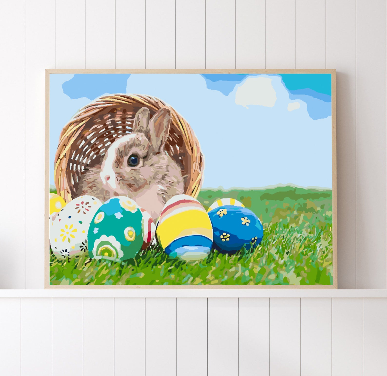 Pictura pe numere - Iepuraș de Paște 4252