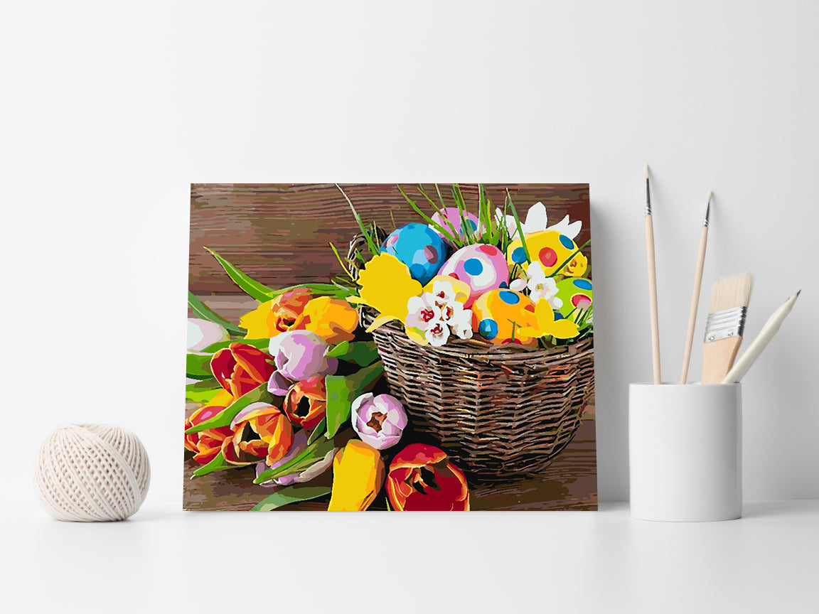 Pictura pe numere - Coș de Paște 4254