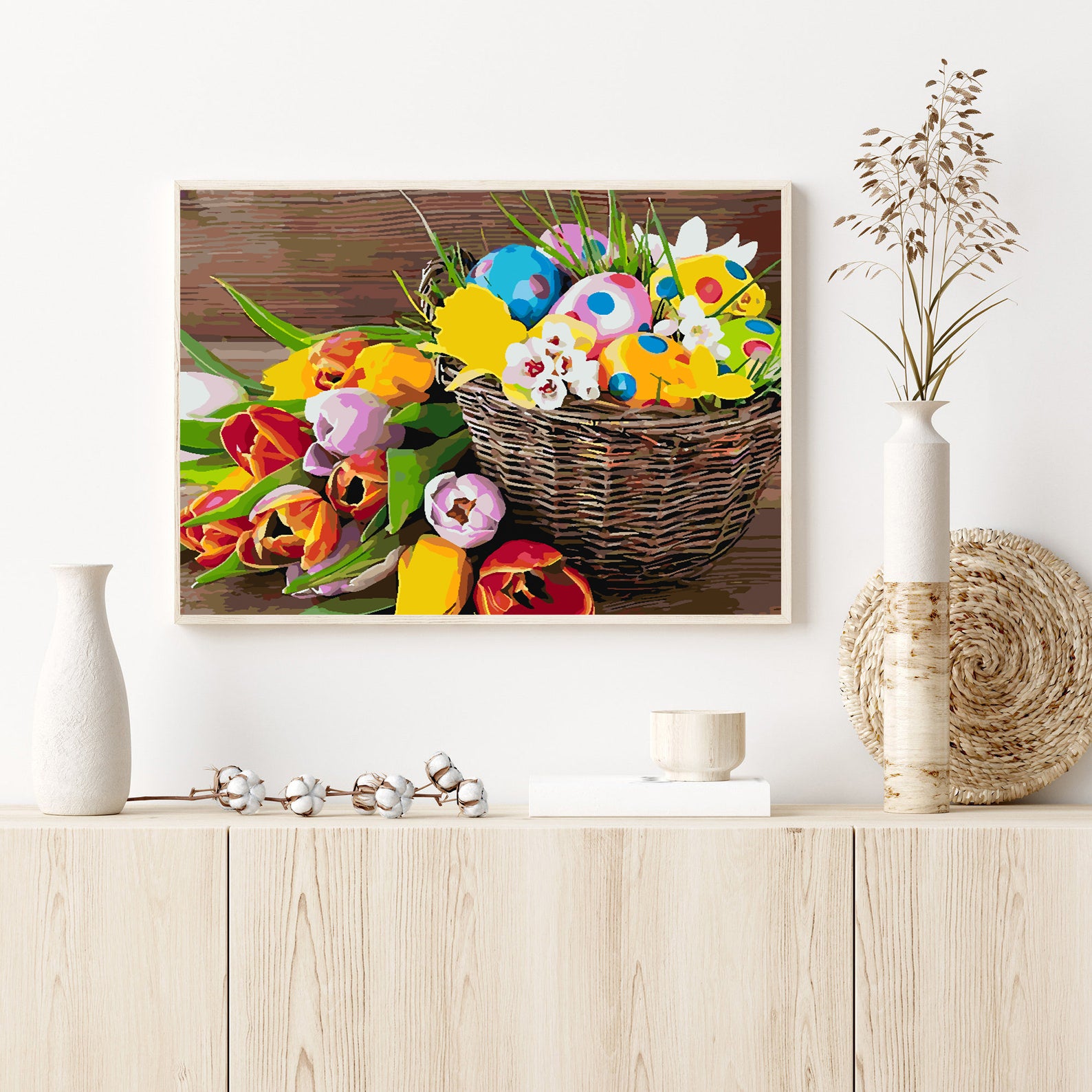 Malen nach Zahlen - Osterkörbchen 4254