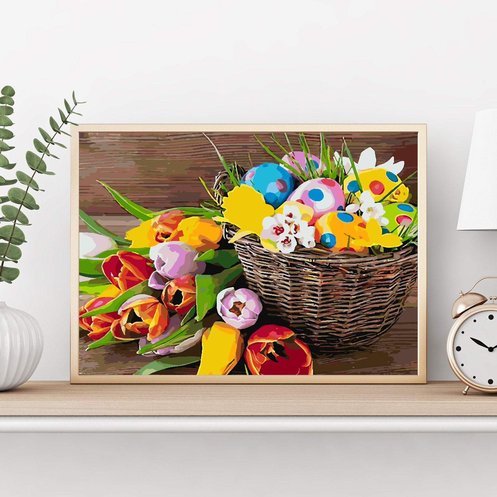 Malen nach Zahlen - Osterkörbchen 4254