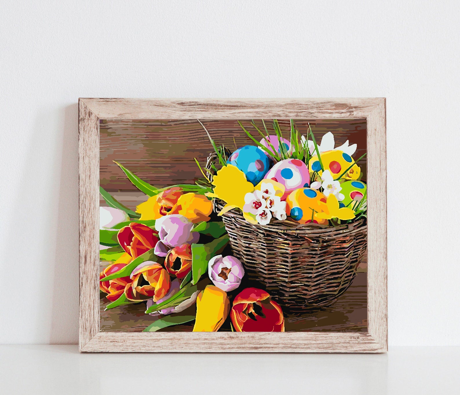 Malen nach Zahlen - Osterkörbchen 4254