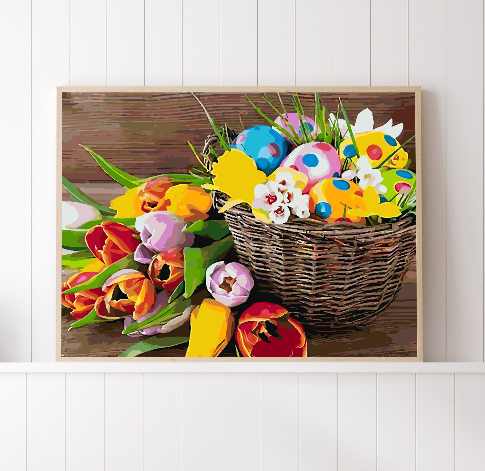 Malen nach Zahlen - Osterkörbchen 4254