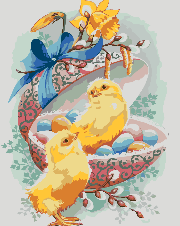 Pictura pe numere - Paște 4257