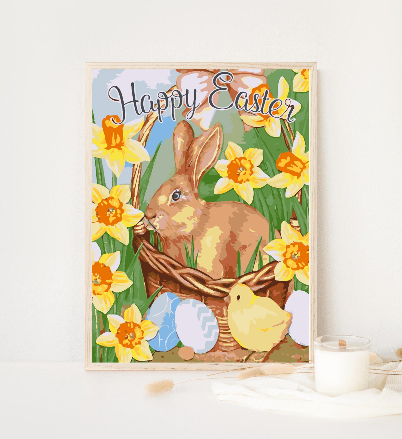 Malen nach Zahlen - Frohe Ostern 4258