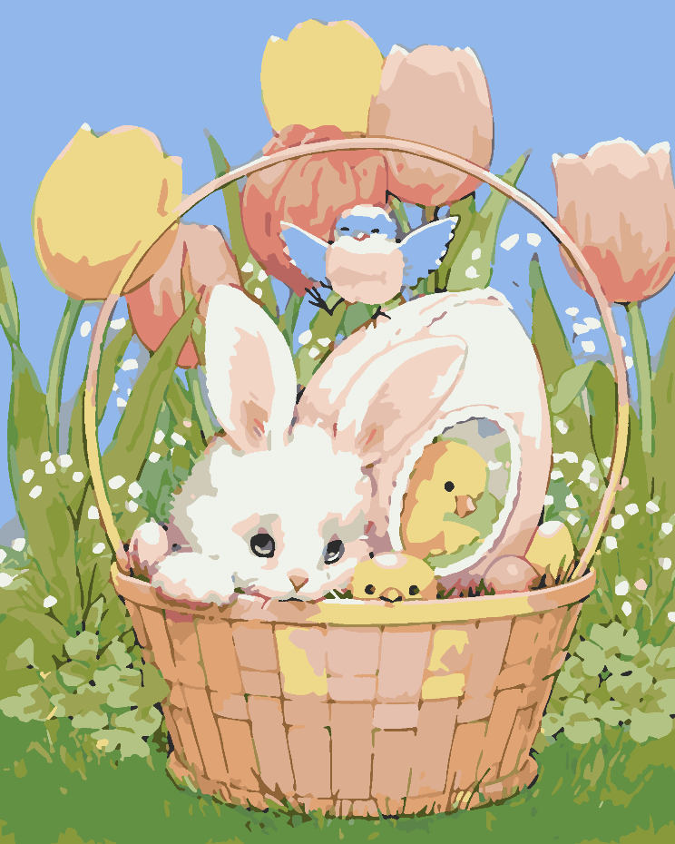 Pictura pe numere - Coș de Paște 4259