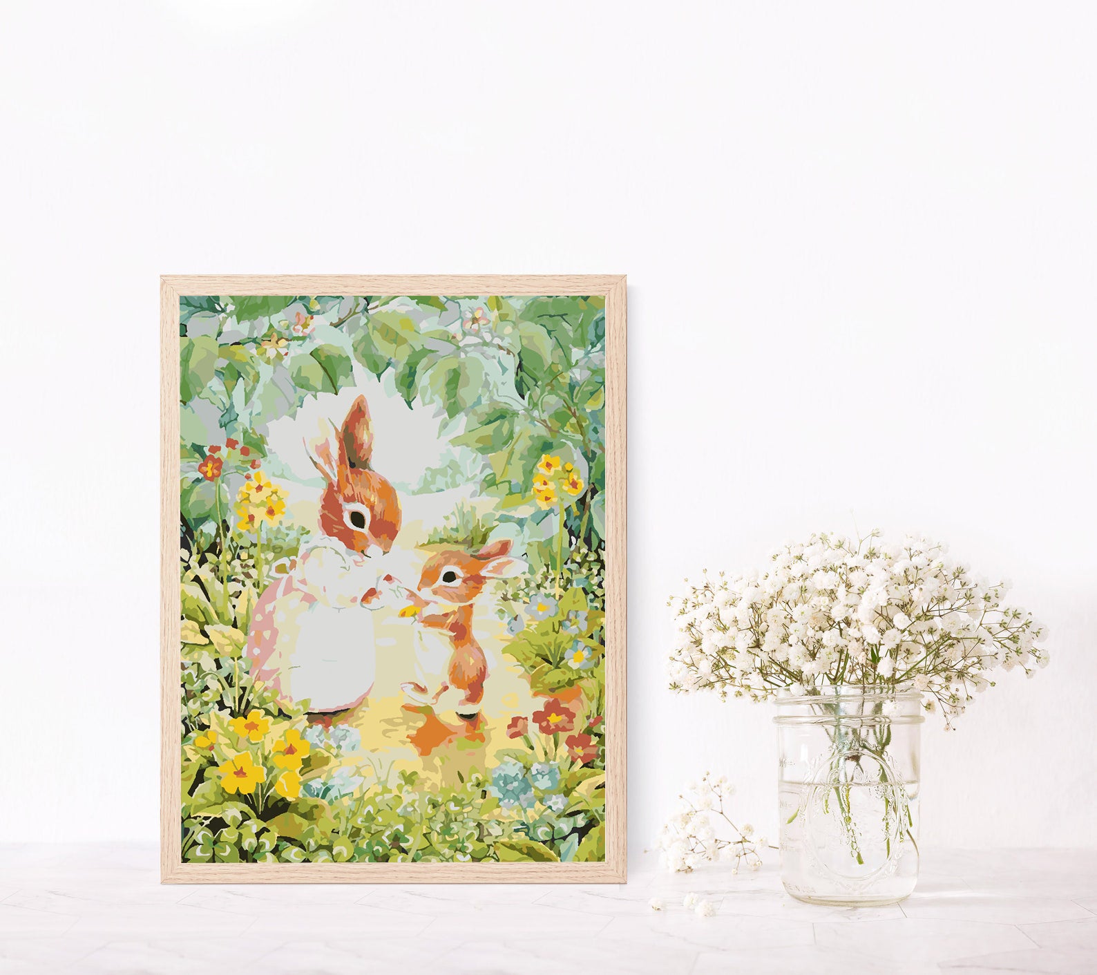 Malen nach Zahlen - Häschen 4261