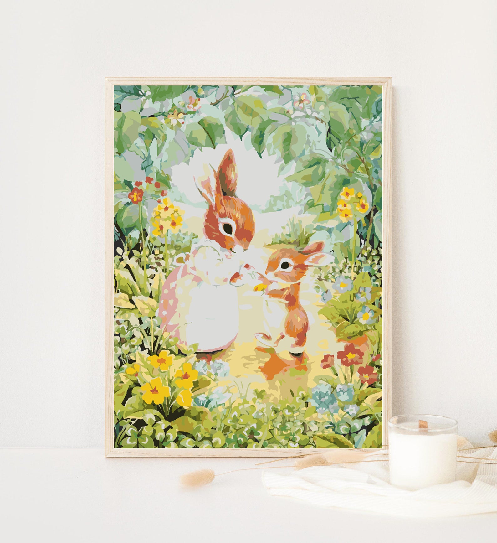 Malen nach Zahlen - Häschen 4261