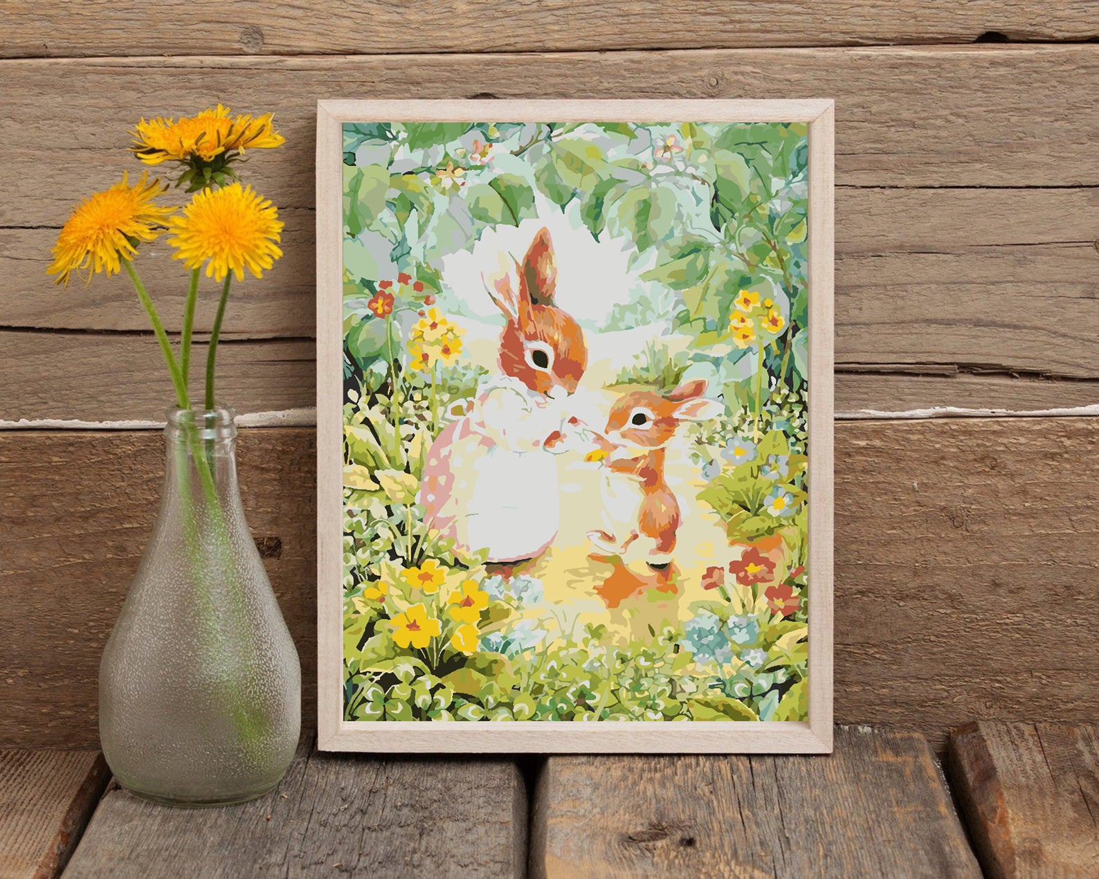 Malen nach Zahlen - Häschen 4261