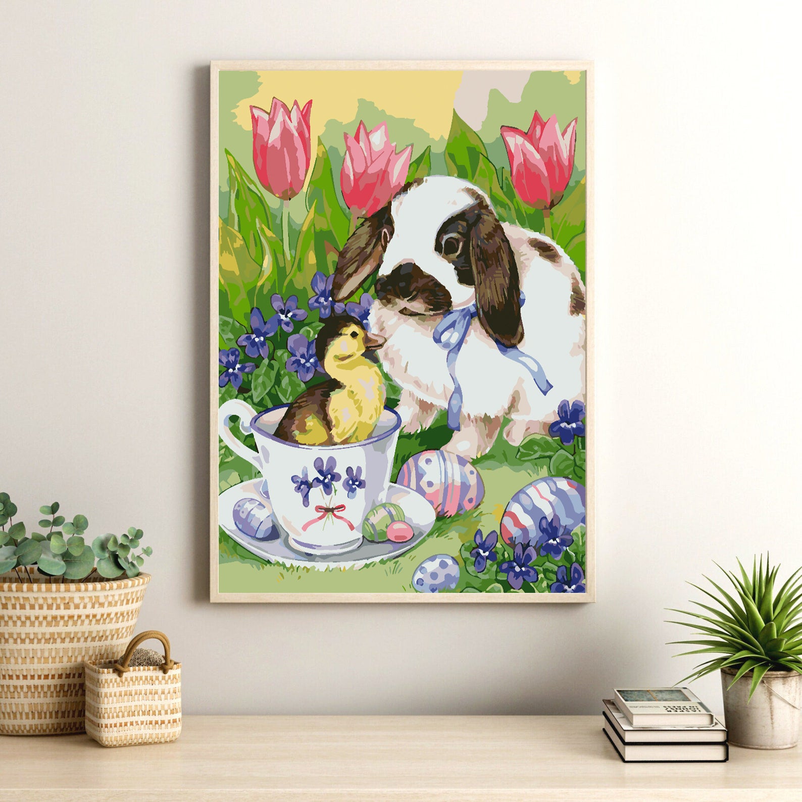 Malen nach Zahlen - Hund mit Entlein 4262