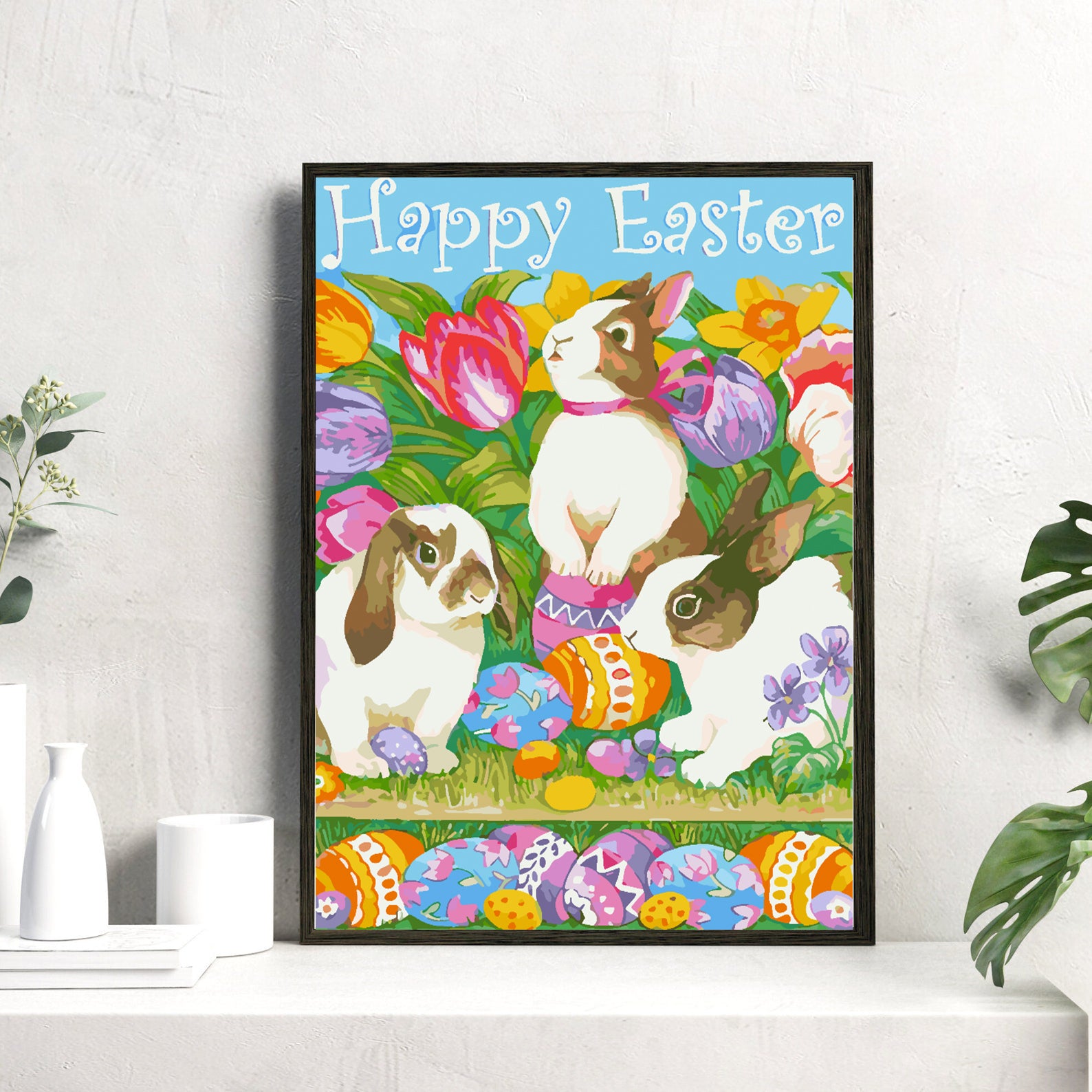 Malen nach Zahlen - Frohe Ostern 4265