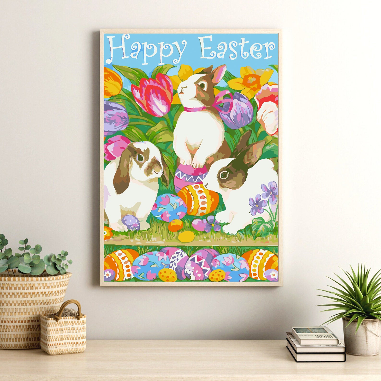 Malen nach Zahlen - Frohe Ostern 4265