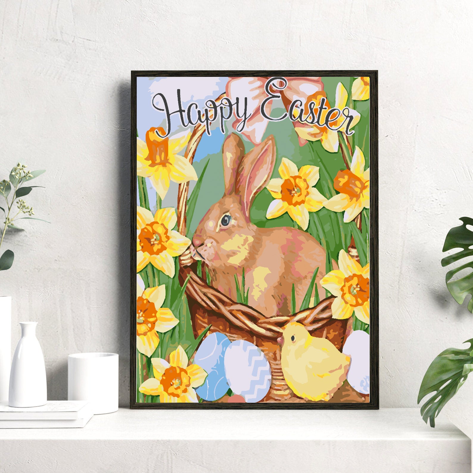 Malen nach Zahlen - Frohe Ostern 4269